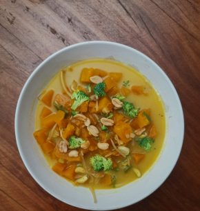 Curry de zapallo thai