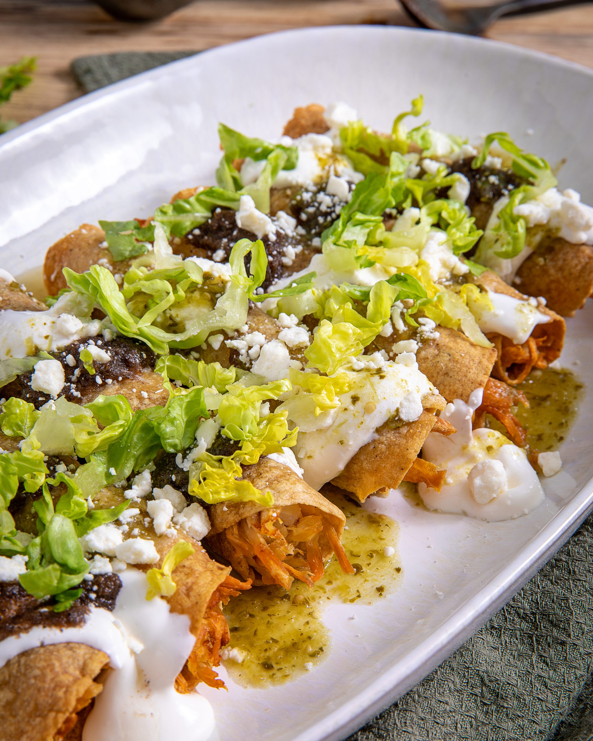 Receta de Tacos dorados de pollo - Instant Blog