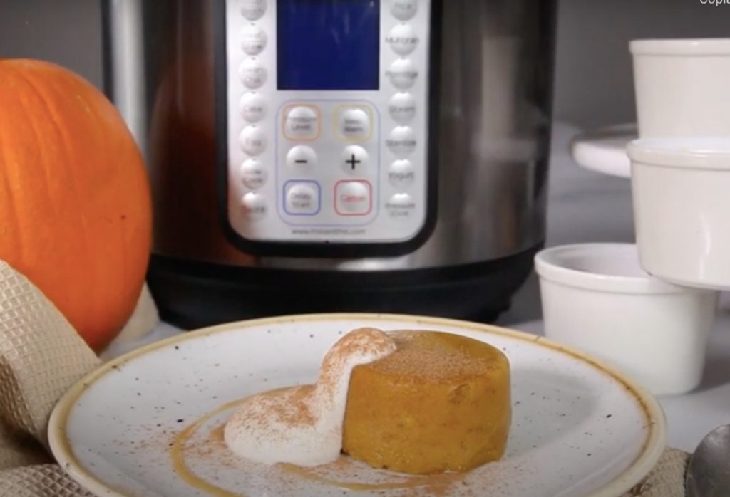 Videoreceta pastel de calabaza Instant Pot