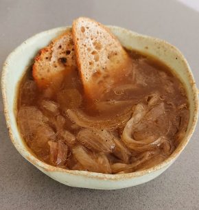 Sopa de cebolla saludable