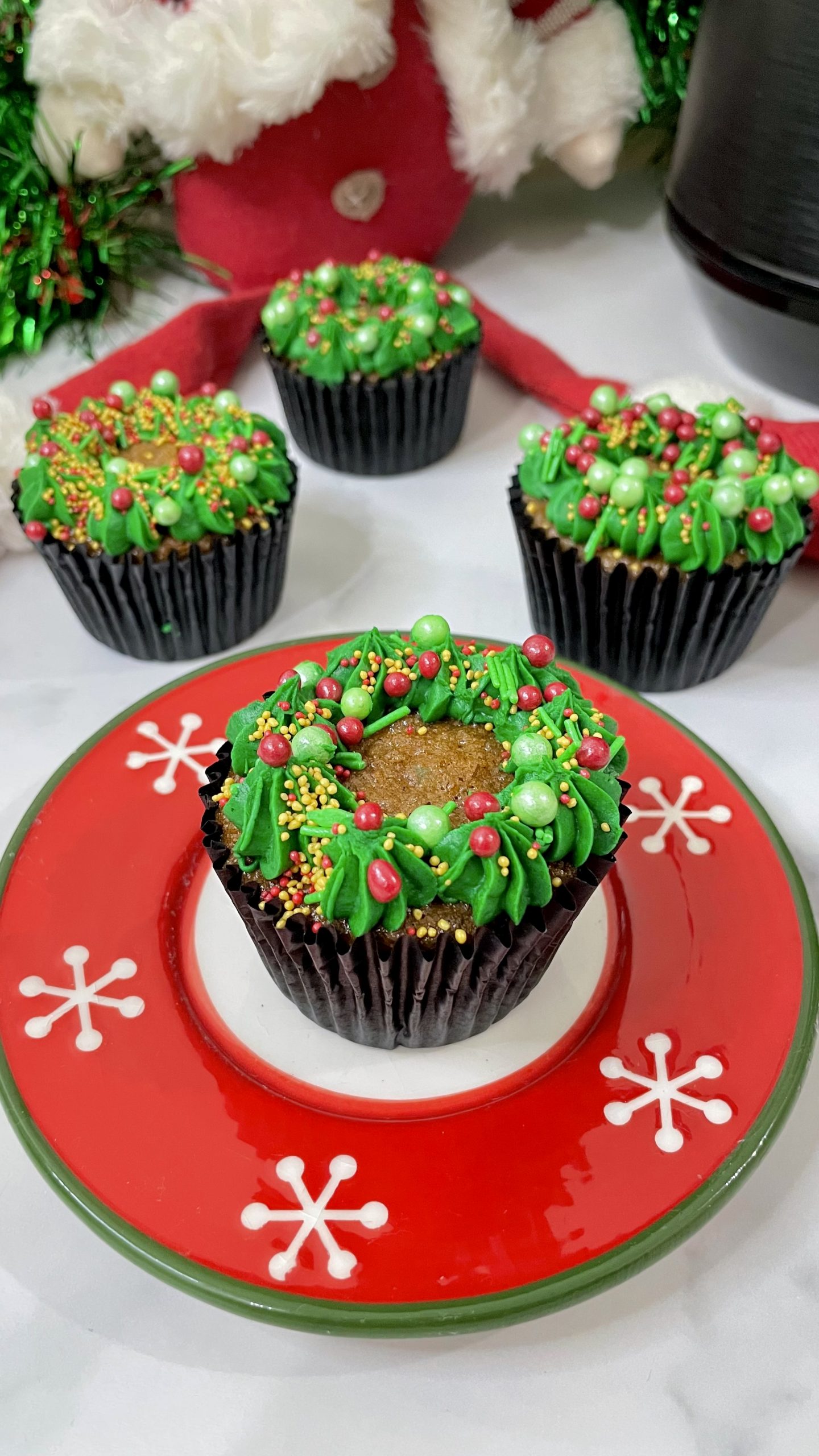 Receta de Cupcakes navideños - Instant Blog